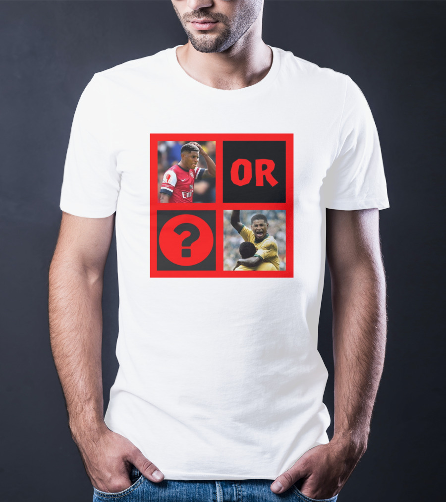 Walcott Question Mark Or Iconic Footballer Image T-Shirt