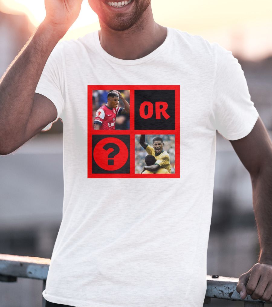 Walcott Question Mark Or Iconic Footballer Image T-Shirt