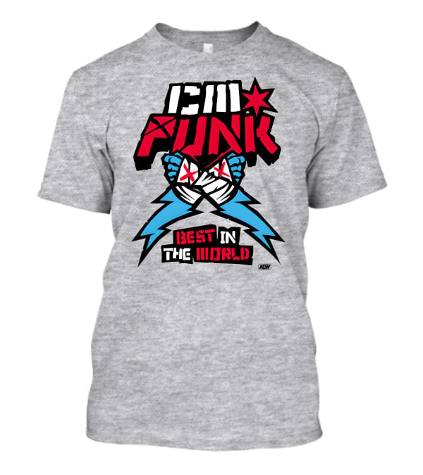 CM Punk AEW Best In The World Supercharged Ringer T-Shirt