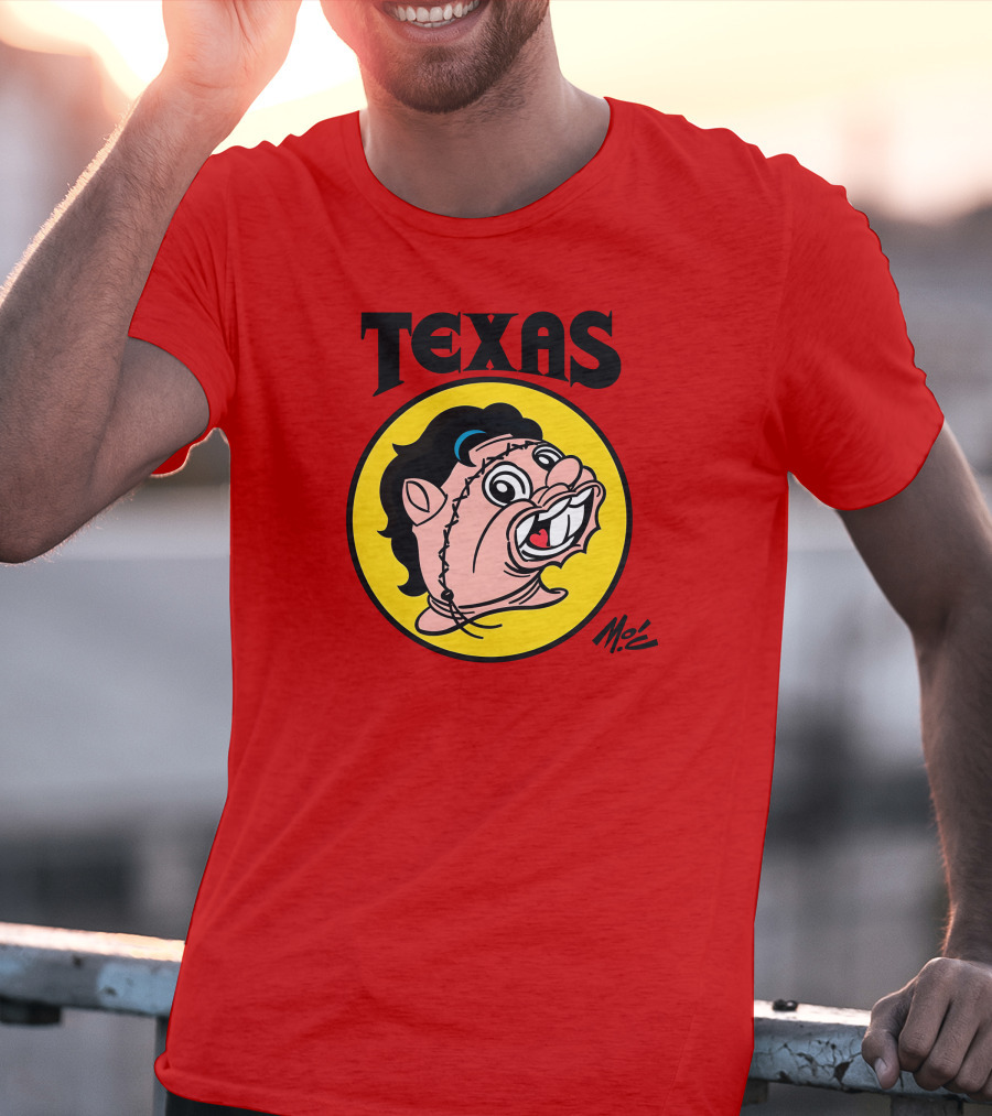 Texas Moc Heather Buckley Mo'e Cartoon T-Shirt
