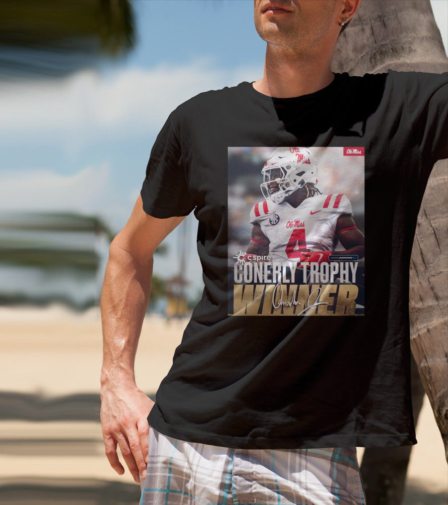 C Spire Conerly Trophy Winner Ole Miss Quinshon Judkins T-Shirt