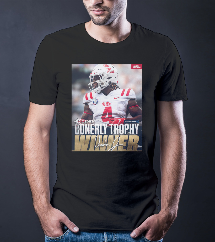 C Spire Conerly Trophy Winner Ole Miss Quinshon Judkins T-Shirt