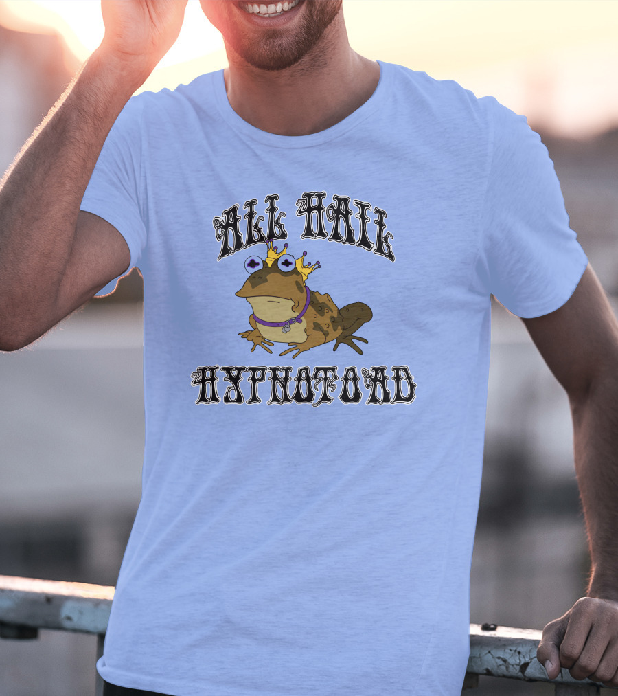 All Hail Hypnotoad Futurama Iconic Frog With Crown And Hypnotic Eyes T-Shirt