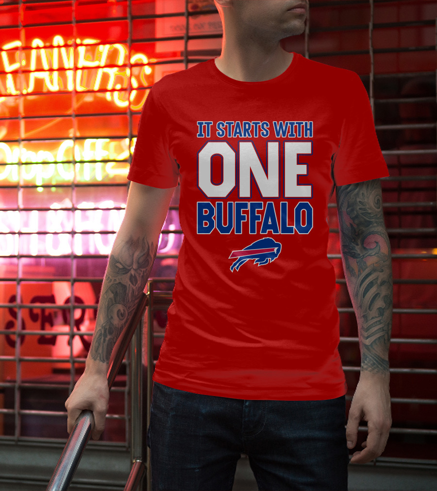 Ken Dorsey It Starts With One Buffalo Bills T-Shirt