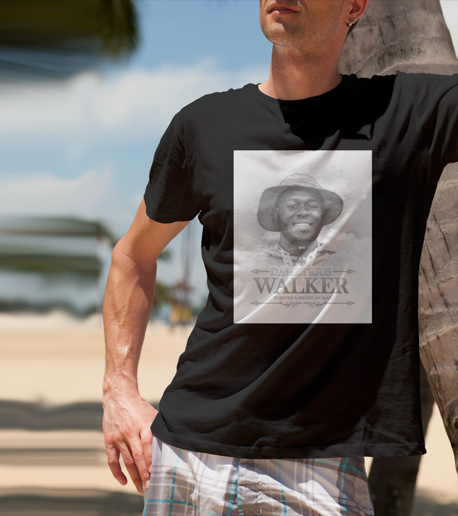 Dametrius Walker Forever A Michigan Man Michigan Football T-Shirt