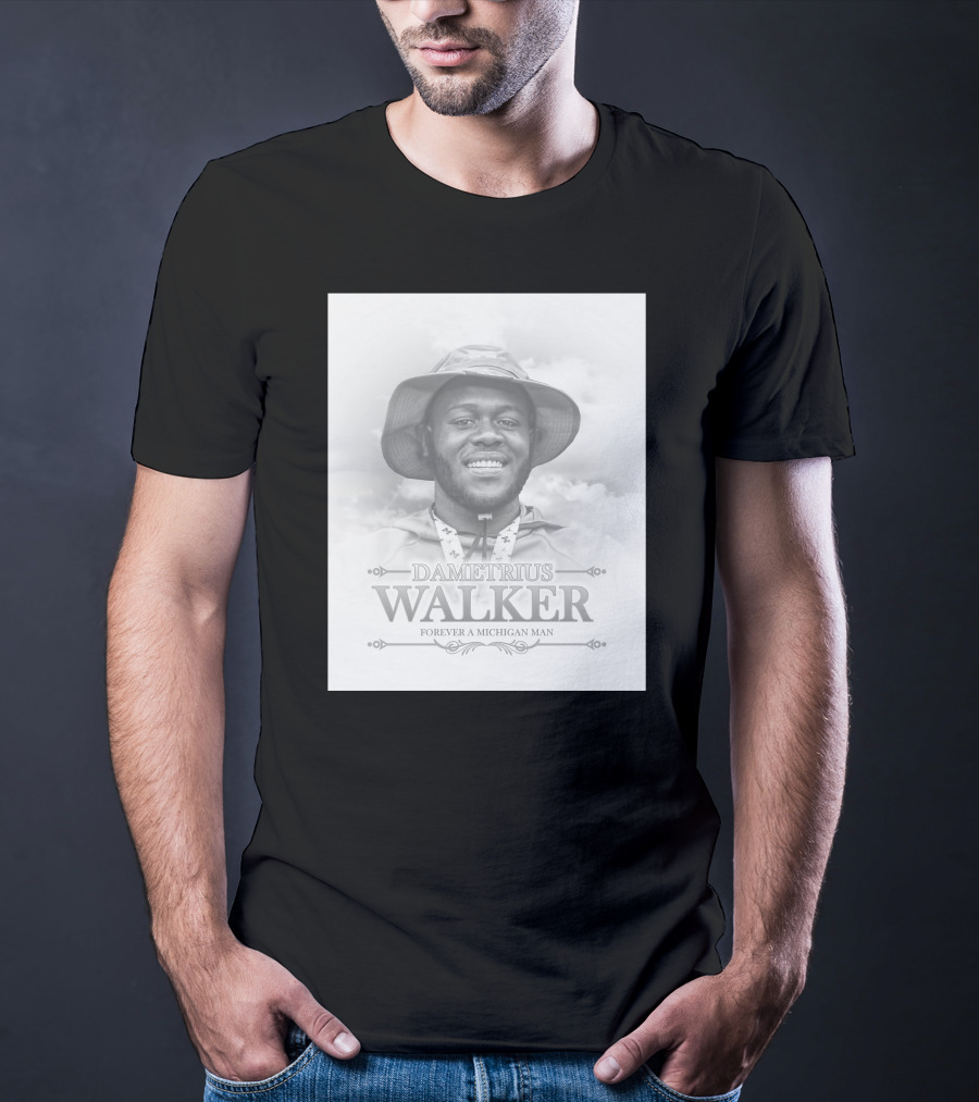 Dametrius Walker Forever A Michigan Man Michigan Football T-Shirt