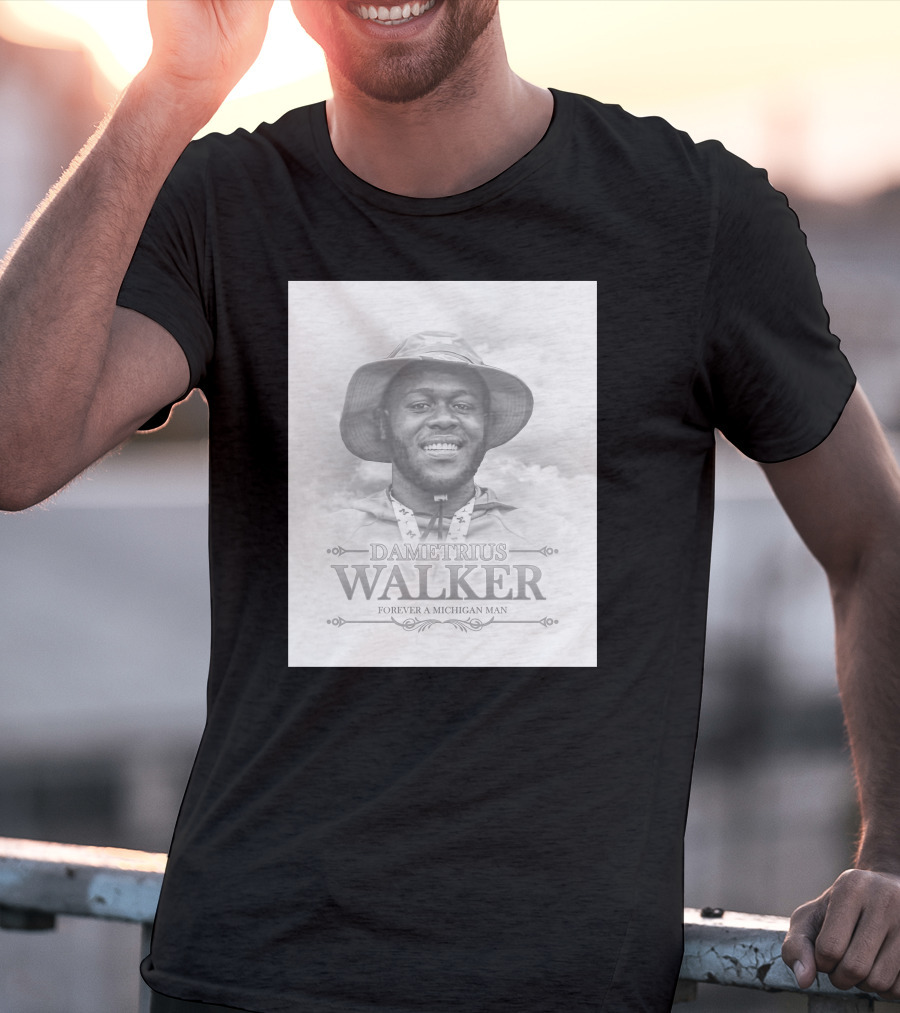 Dametrius Walker Forever A Michigan Man Michigan Football T-Shirt