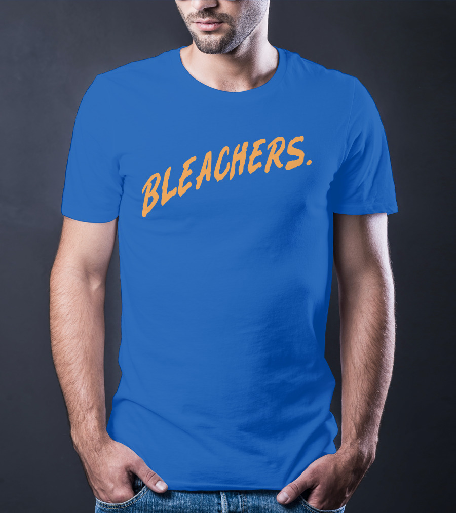 Bleachers Bold Arch Text On Blue T-Shirt