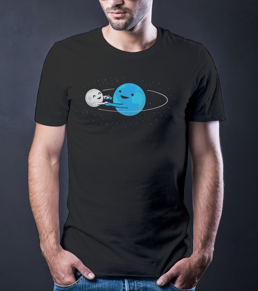 I Love Being Around You Earth And Moon Orbit Dance T-Shirt
