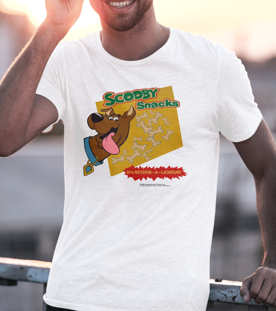 Scooby Snacks It's Scoob-A-Licious With Scooby-Doo And Bones T-Shirt