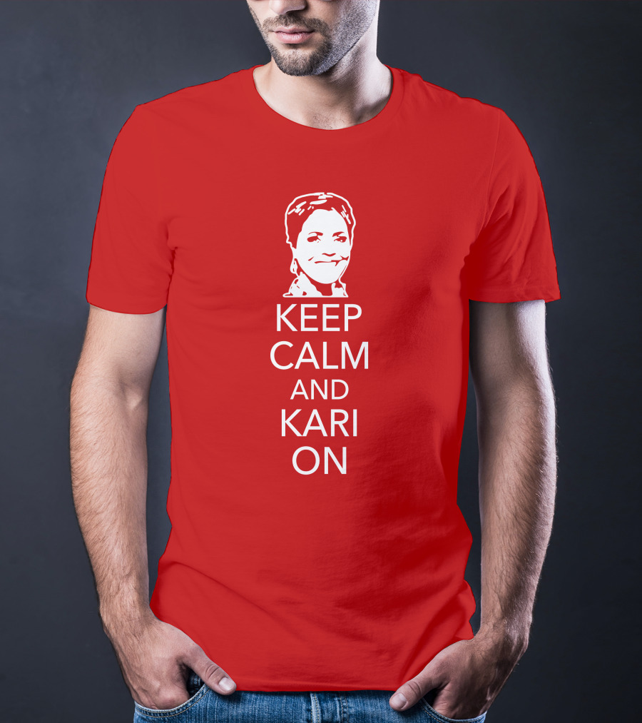 Patriottakes Keep Calm And Kari On Iconic Phrase T-Shirt