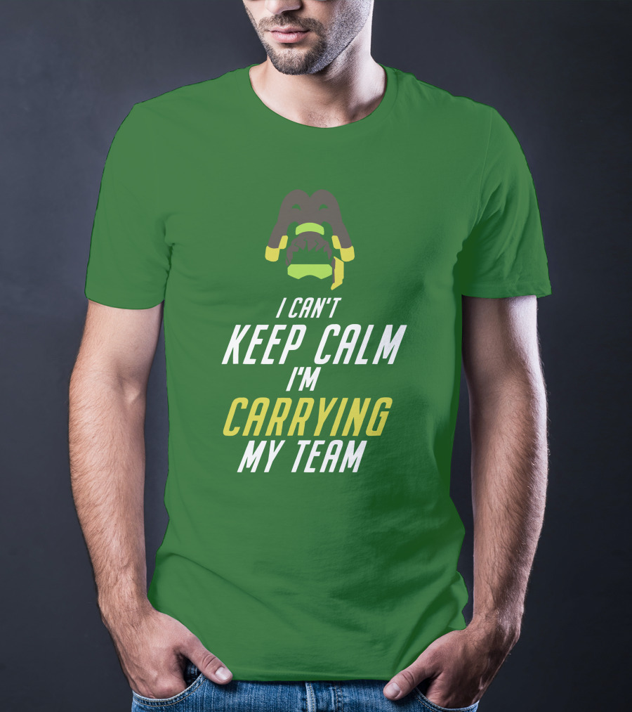 I Can't Keep Calm I'm Carrying My Team Gaming Themed T-Shirt