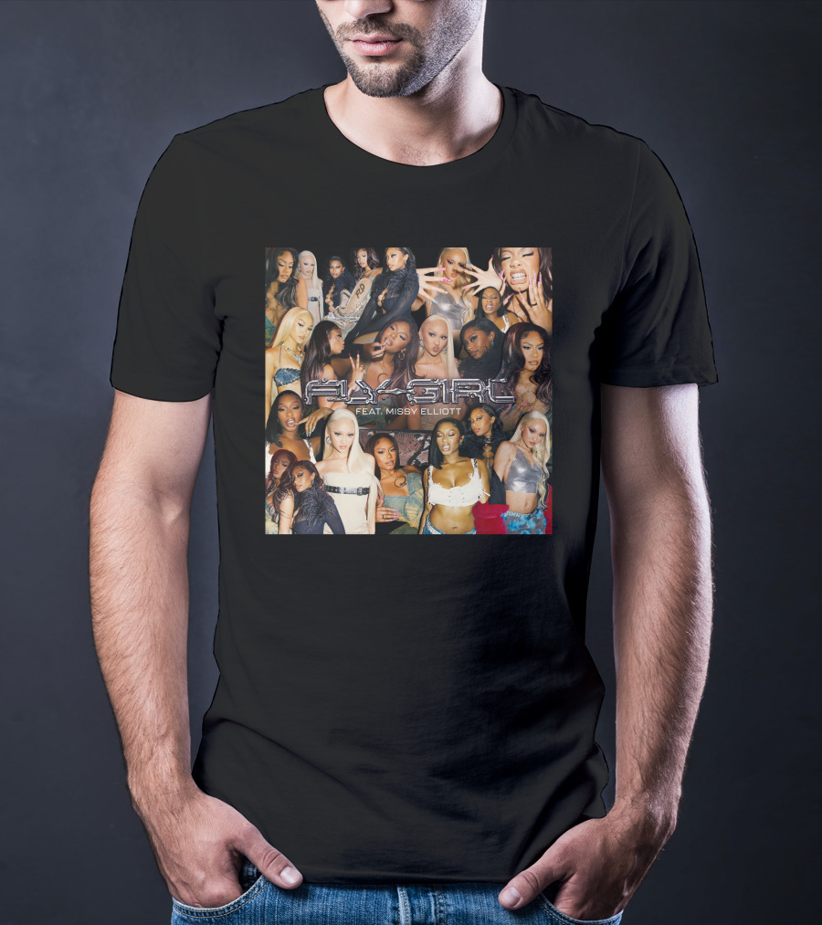 Fly Girl Collage Featuring Missy Elliott T-Shirt