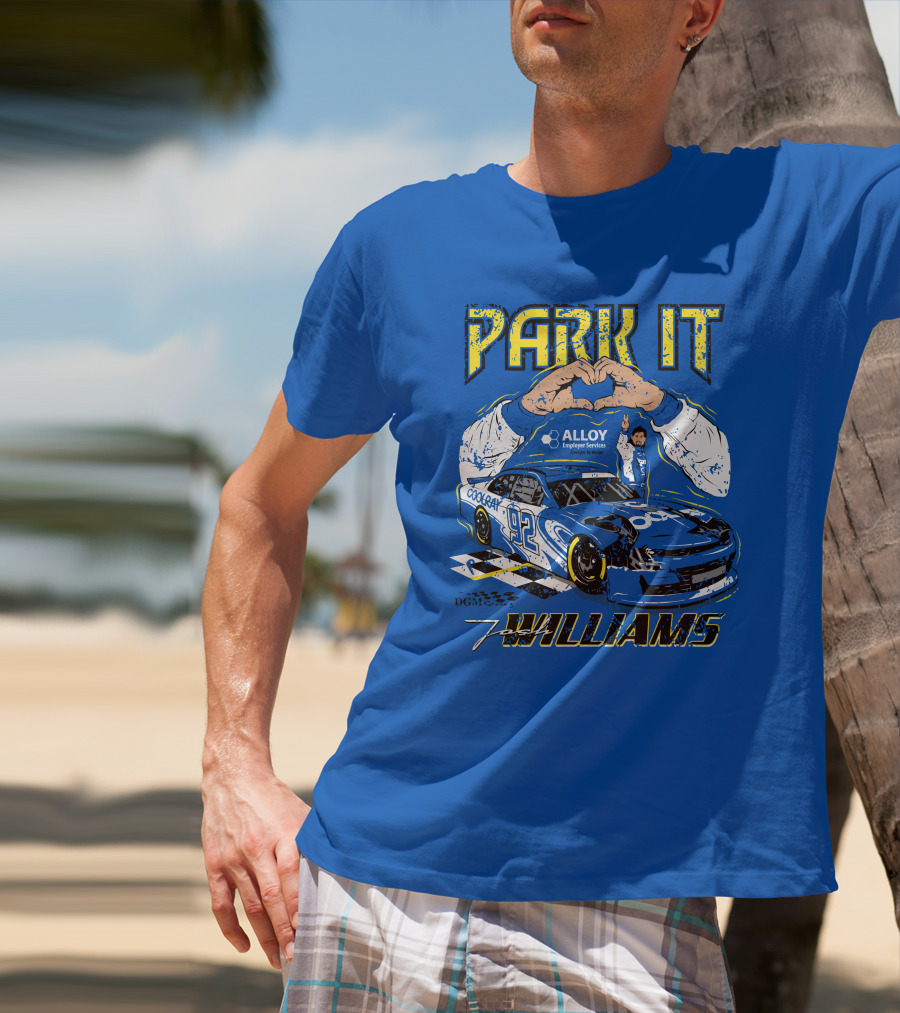 Park It Josh Williams Alloy Employer Services Race Car 92 Williams T-Shirt