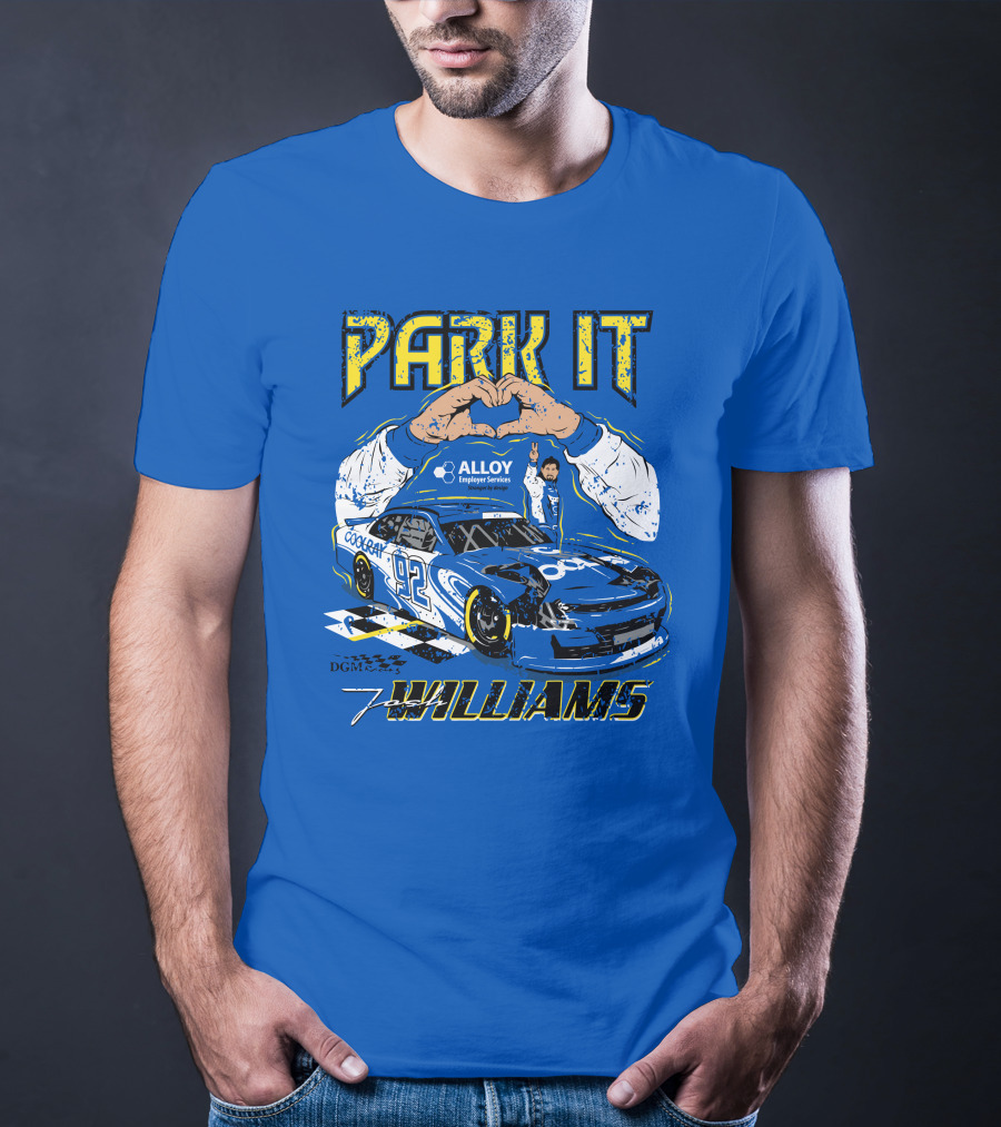 Park It Josh Williams Alloy Employer Services Race Car 92 Williams T-Shirt