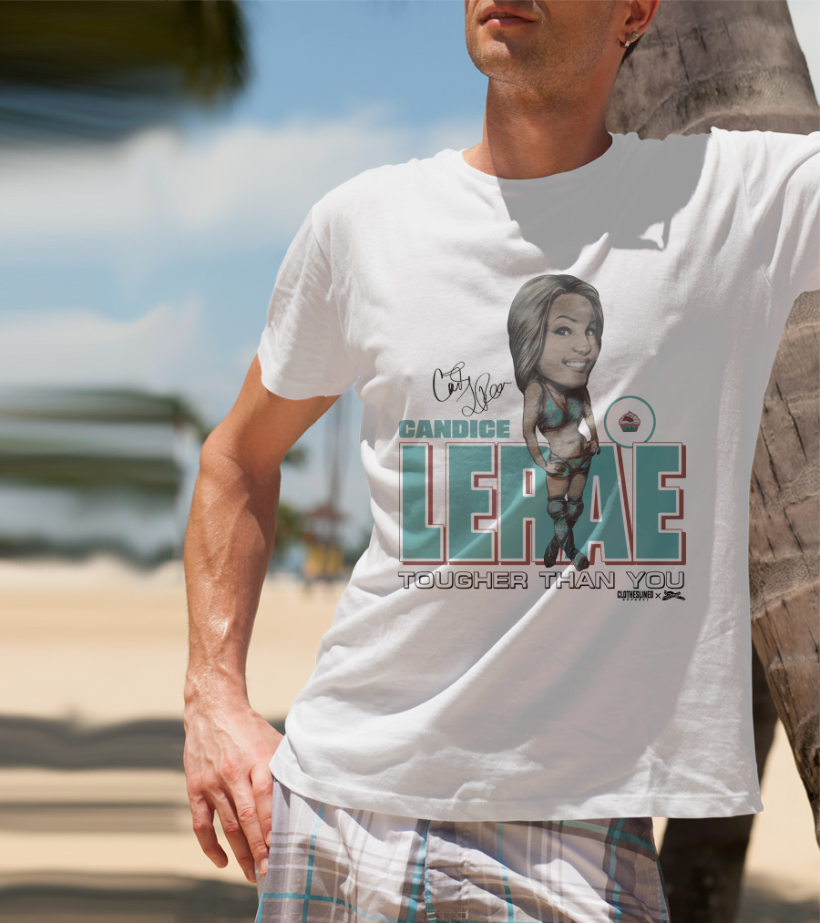 Candice Lerae Tougher Than You Clotheslined X Dynamite Kid Caricature T-Shirt