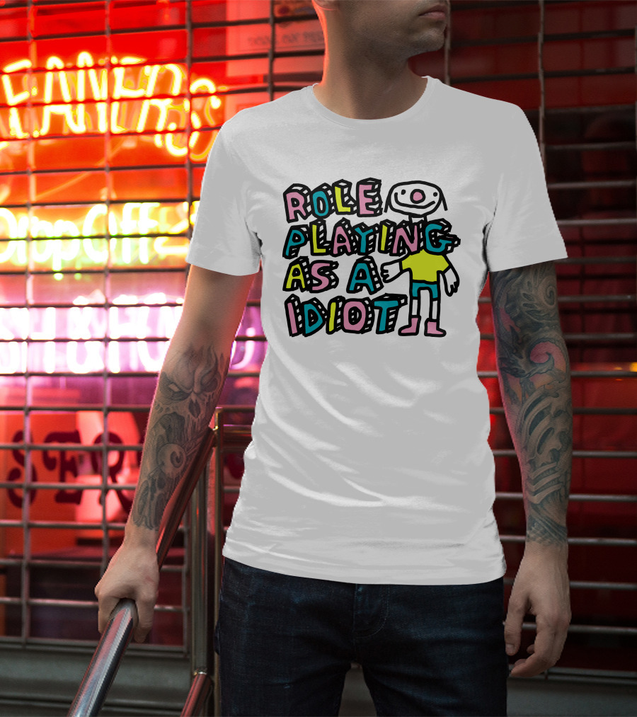 Role Playing As A Idiot Playful Cartoon Character T-Shirt
