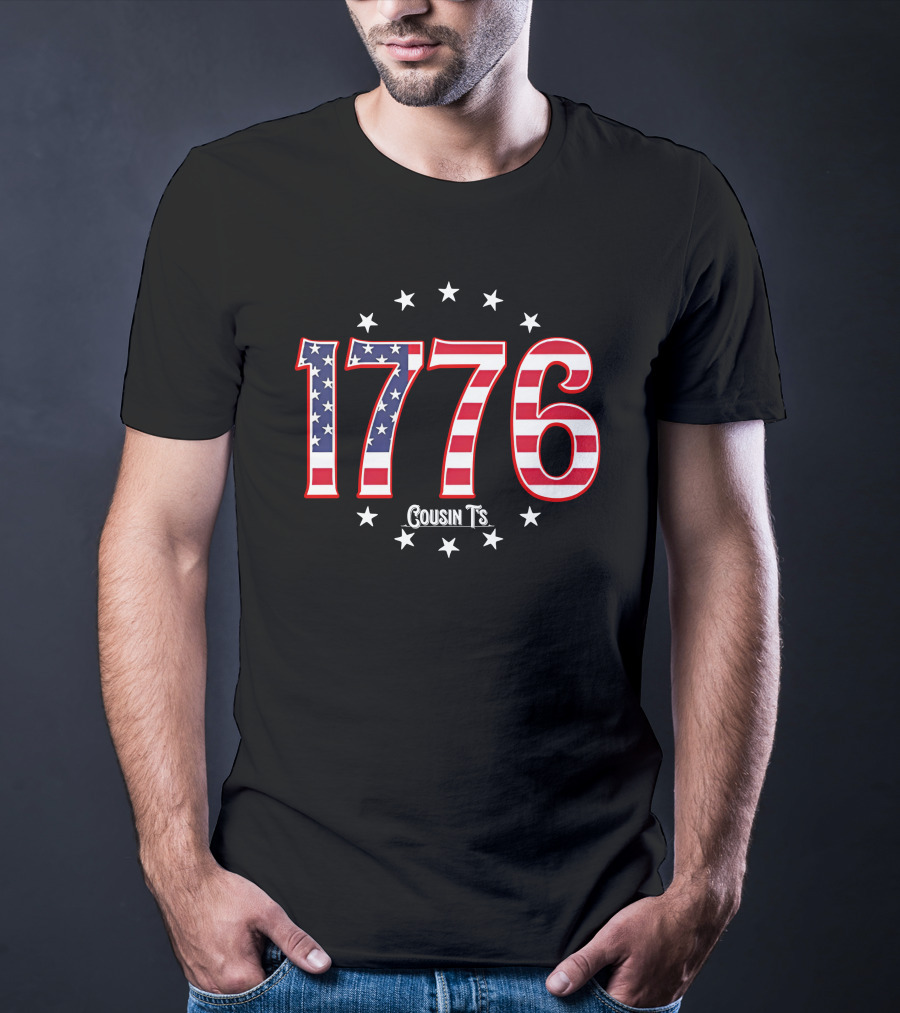 1776 Cousin T's Men's Patriotic T-Shirt