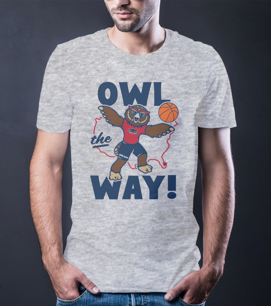 Owlsey Basketball Owl The Way Florida Atlantic T-Shirt