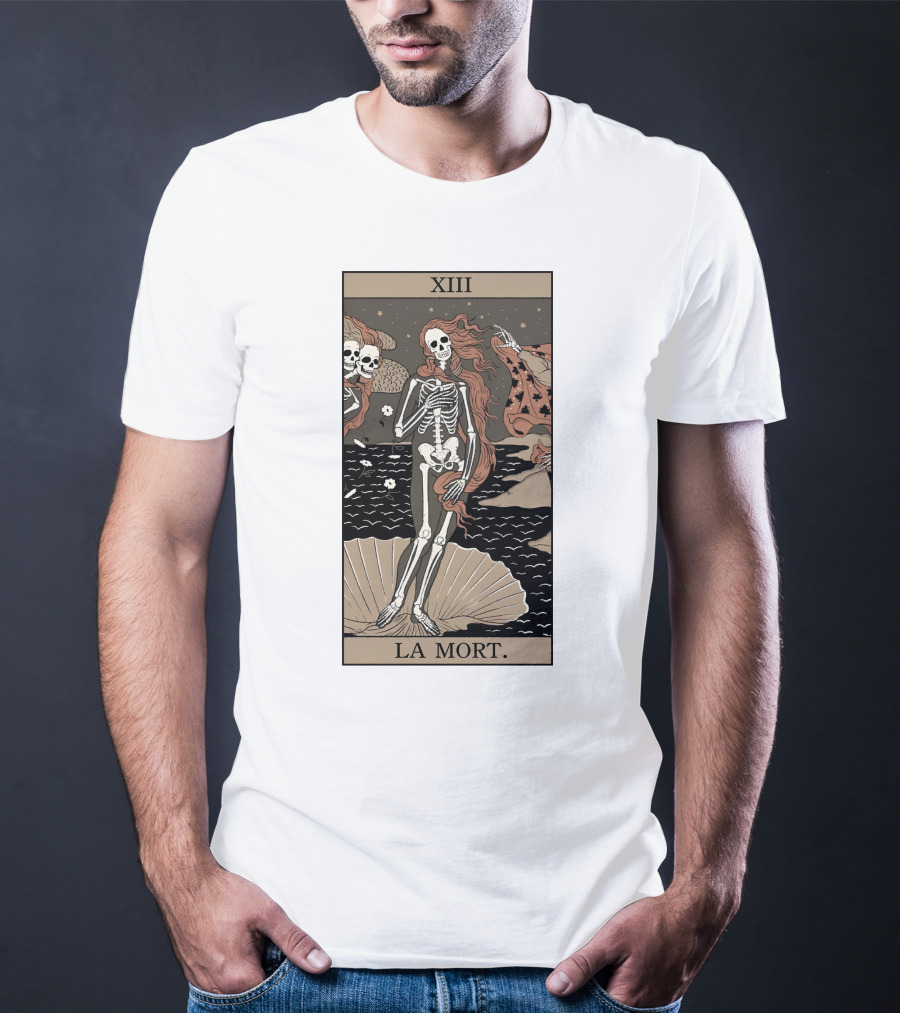 XIII La Mort Tarot Death Of Venus Skeleton T-Shirt