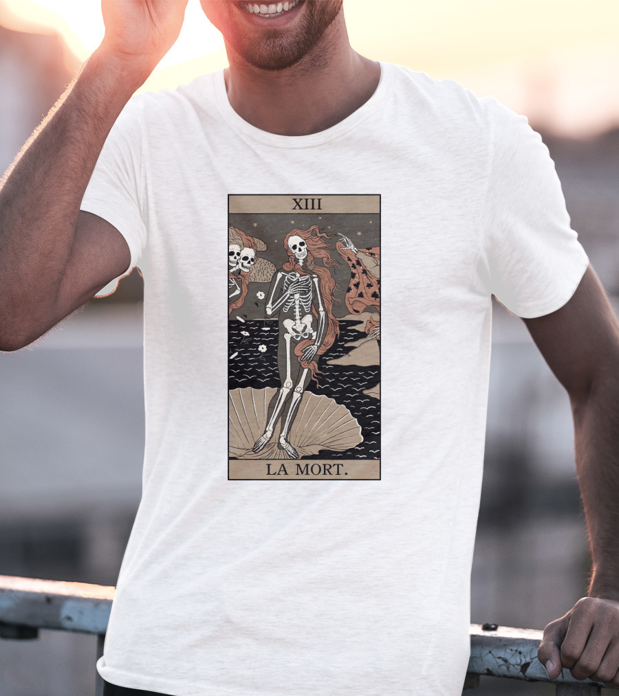XIII La Mort Tarot Death Of Venus Skeleton T-Shirt