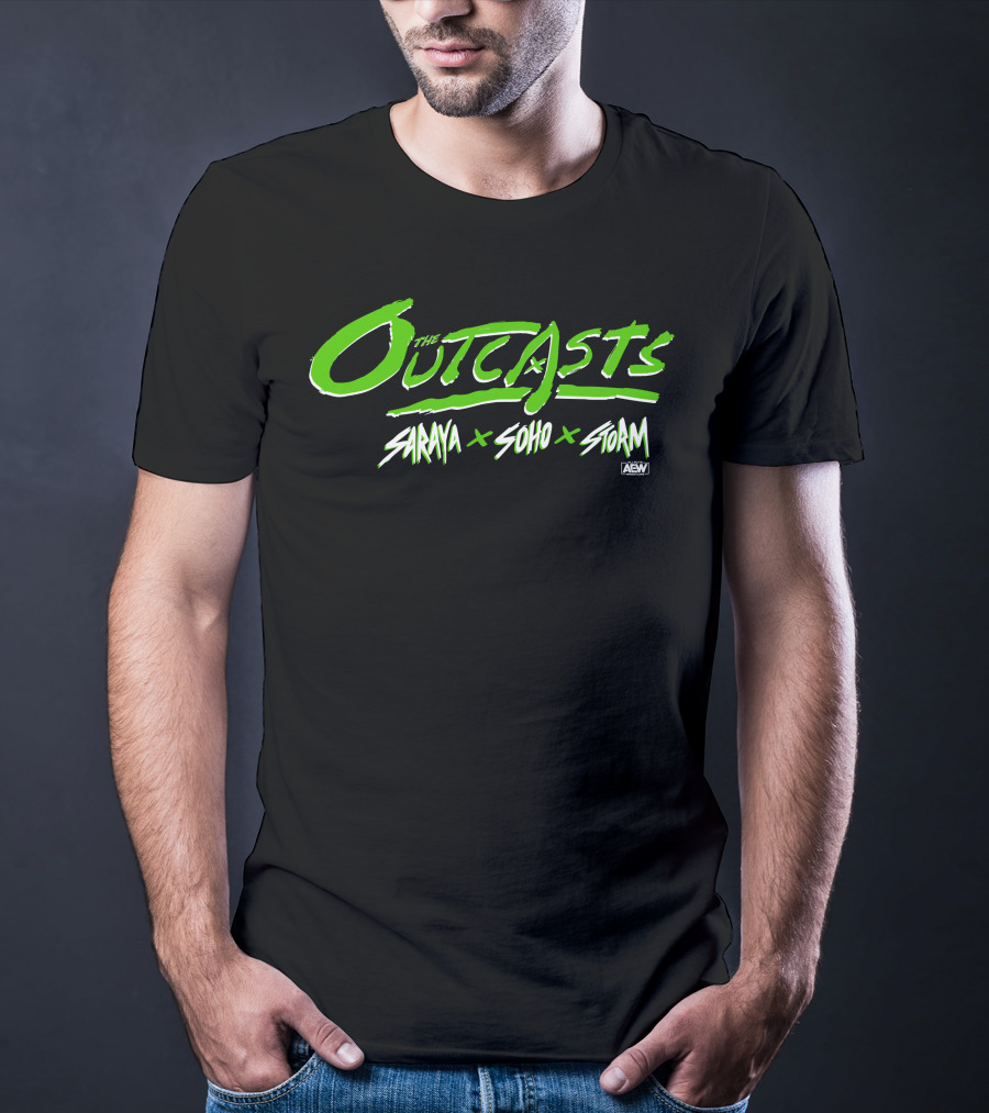 The Outcasts Saraya X Soho X Storm AEW T-Shirt