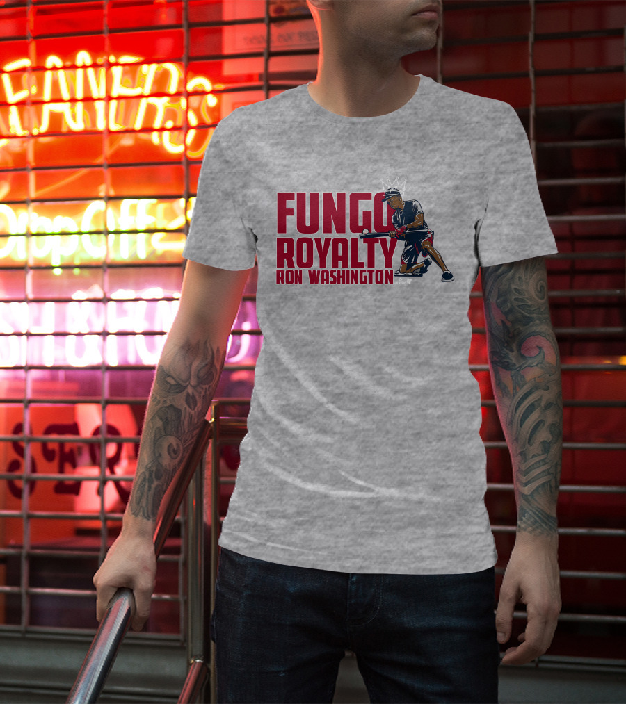 Fungo Royalty Ron Washington Baseball King T-Shirt