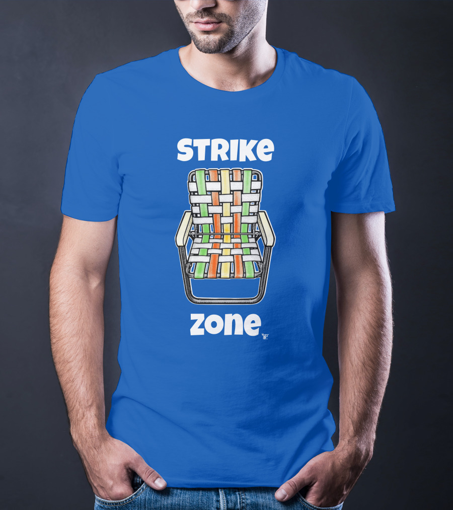 STRIKE ZONE Woven Colorful Chair T-Shirt