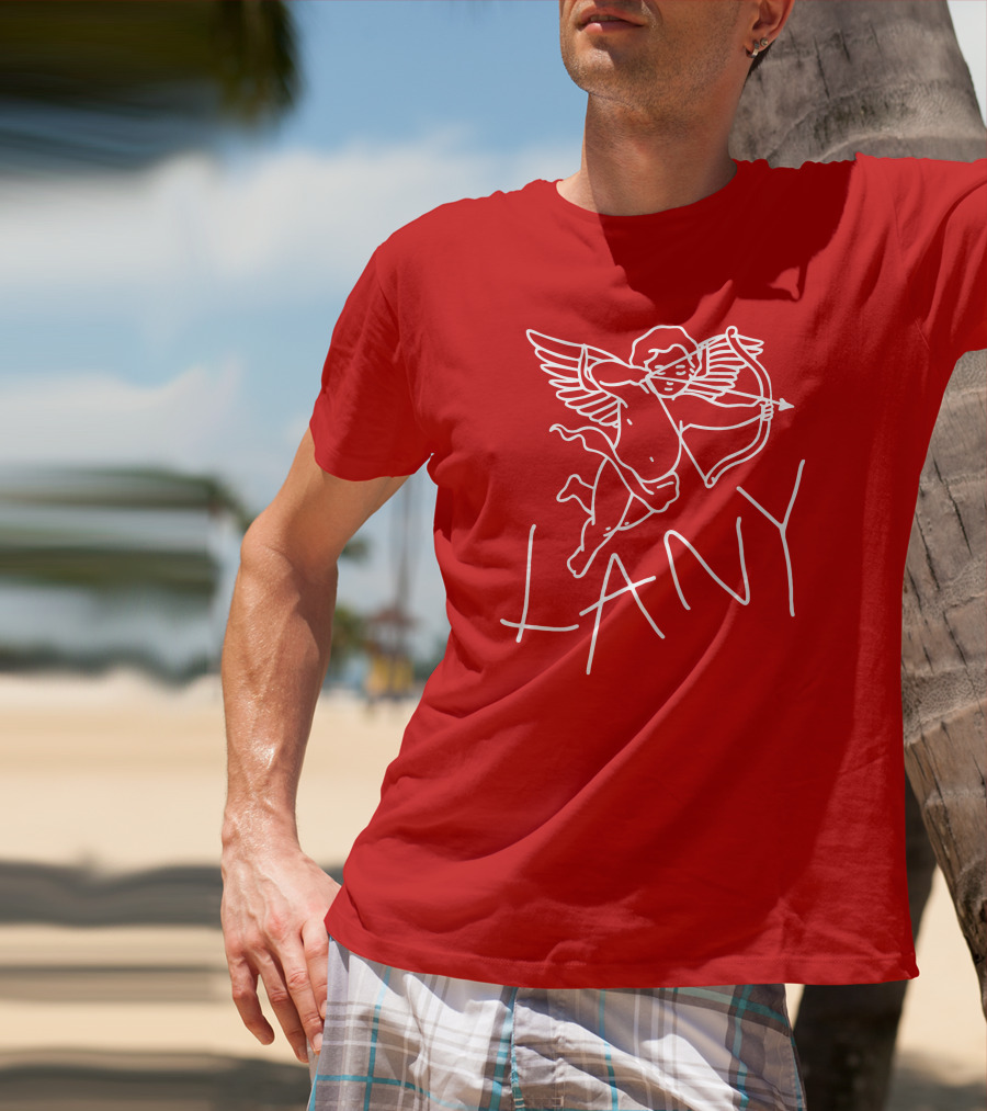 Lany Cherub Cupid Bow Red Long Sleeve T-Shirt
