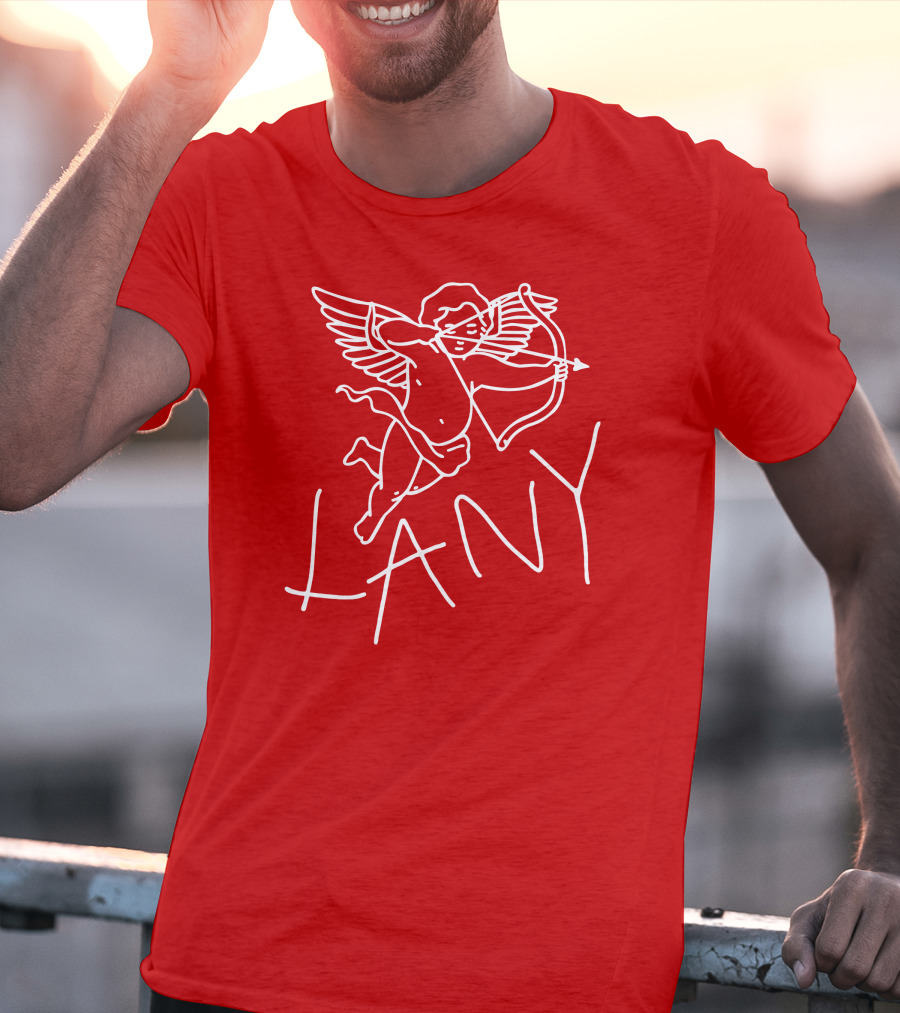 Lany Cherub Cupid Bow Red Long Sleeve T-Shirt