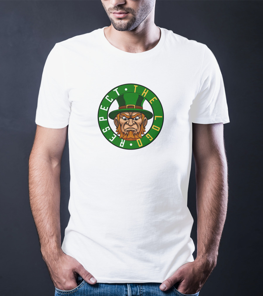 Respect The Logo Irish Mascot Green Hat T-Shirt