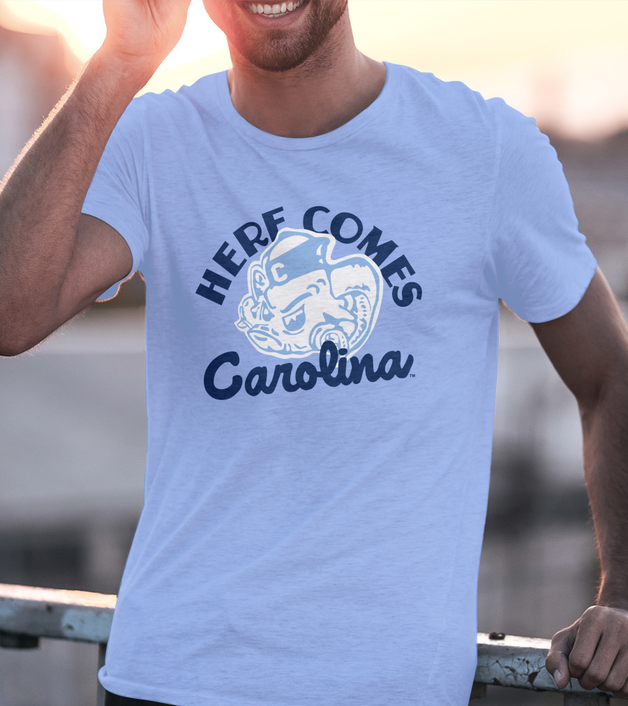 Here Comes Carolina Barstool Bench Mob T-Shirt