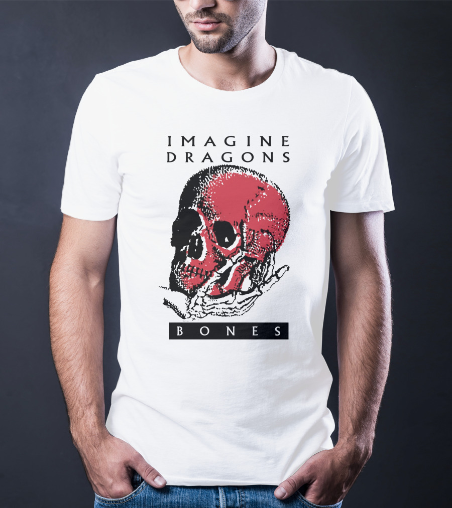 Imagine Dragons Bones Red Skull T-Shirt