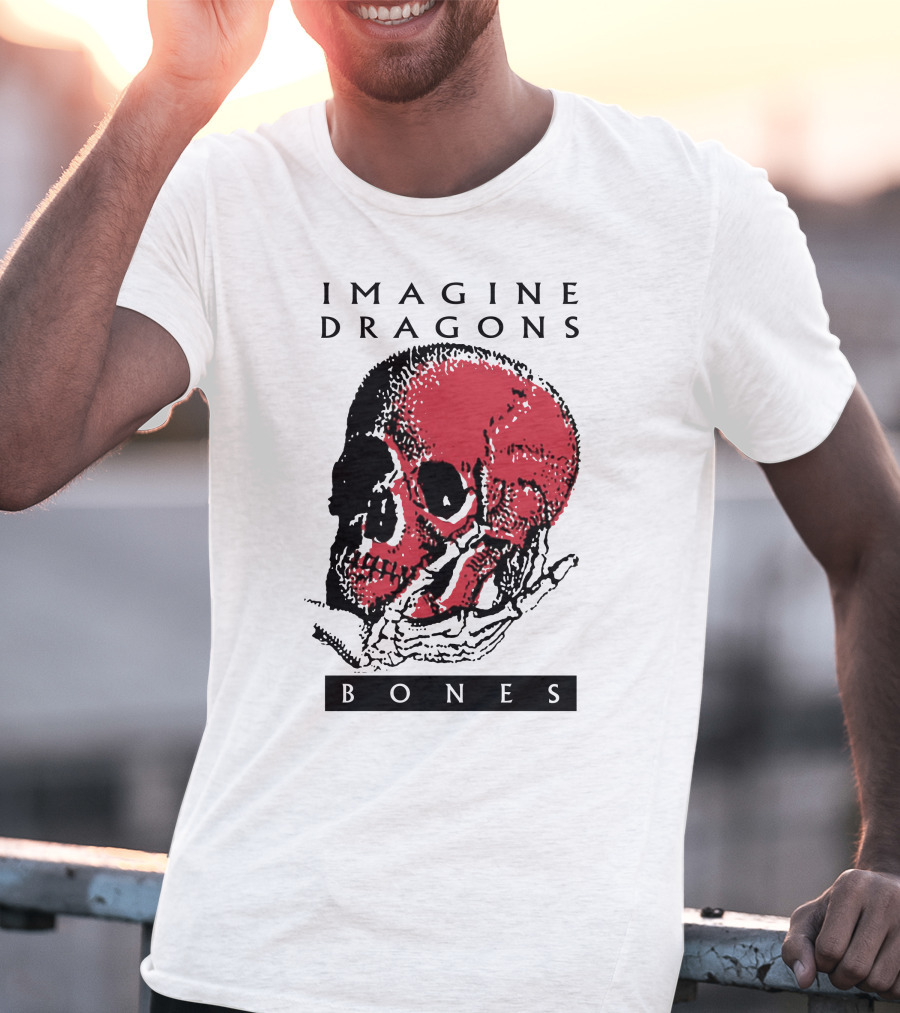 Imagine Dragons Bones Red Skull T-Shirt