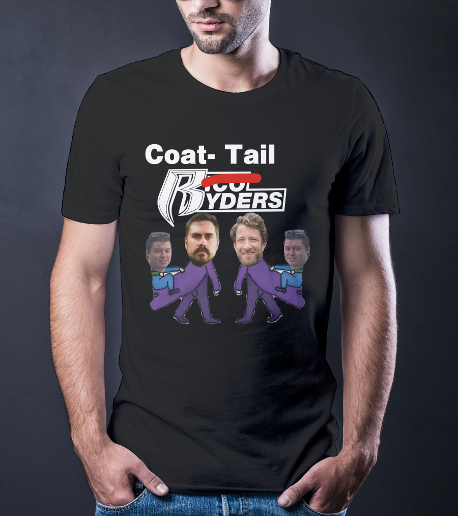 Dave Portnoy Coat-Tail Ryders Cartoon Characters With Faces T-Shirt