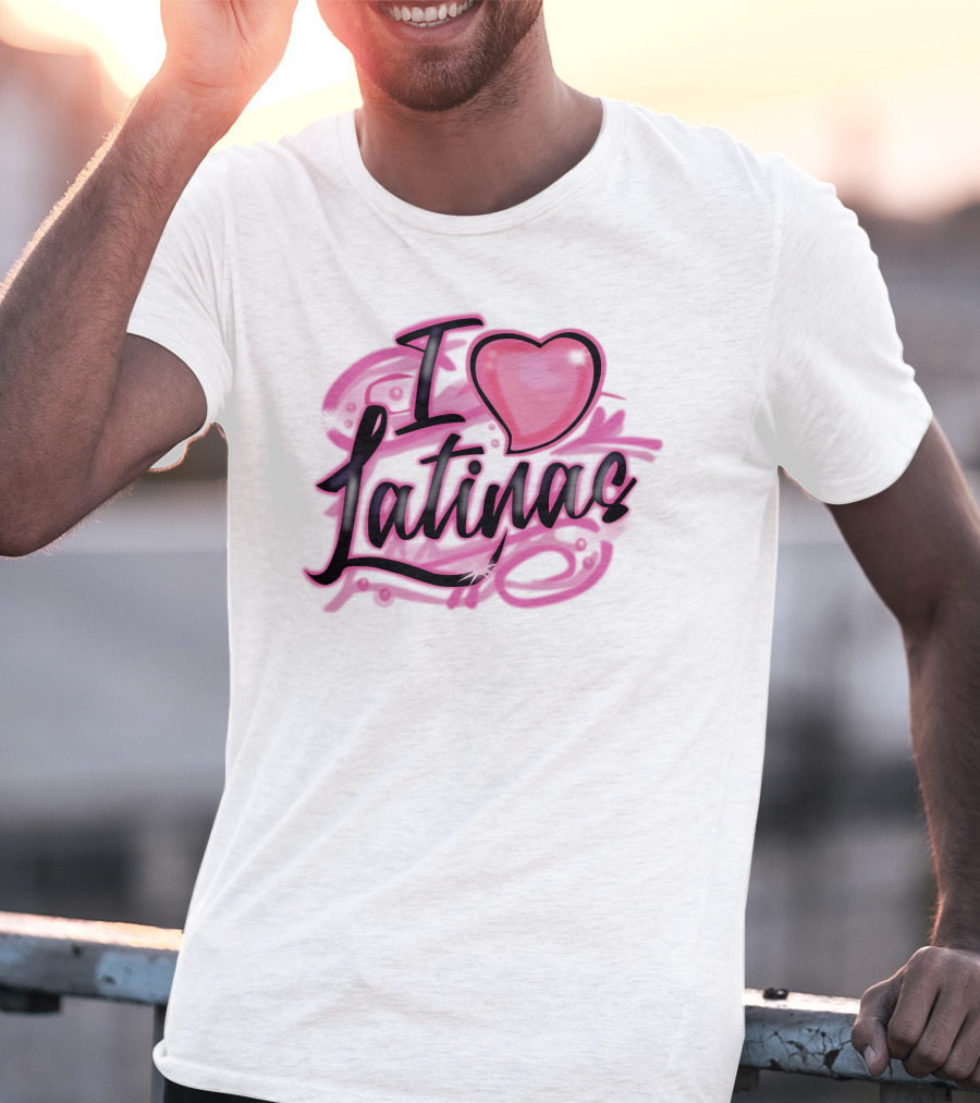 Imdope Shop I Love Latinas Glaive Heart T-Shirt