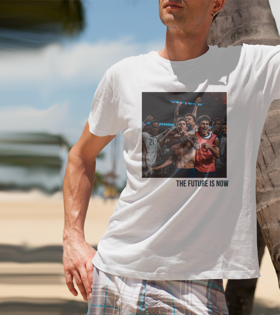 The Future Is Now USA Soccer CONCACAF Celebratory Moment T-Shirt