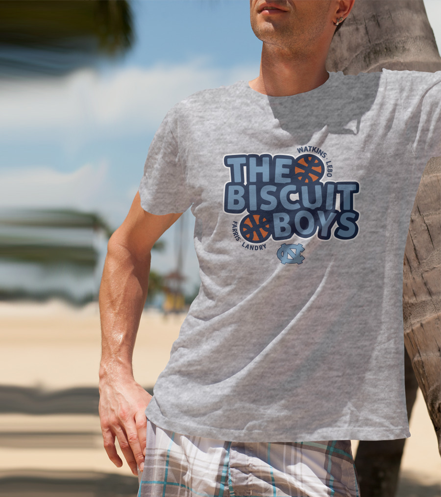 The Biscuit Boys Watkins Lebo Farris Landry UNC Basketball T-Shirt