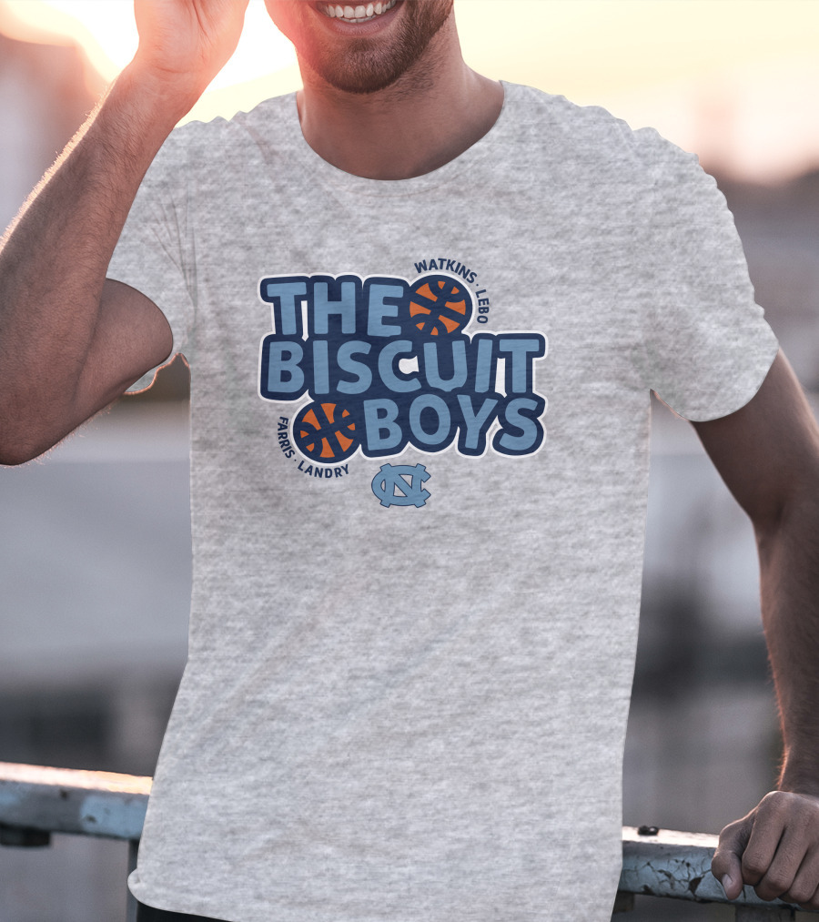 The Biscuit Boys Watkins Lebo Farris Landry UNC Basketball T-Shirt