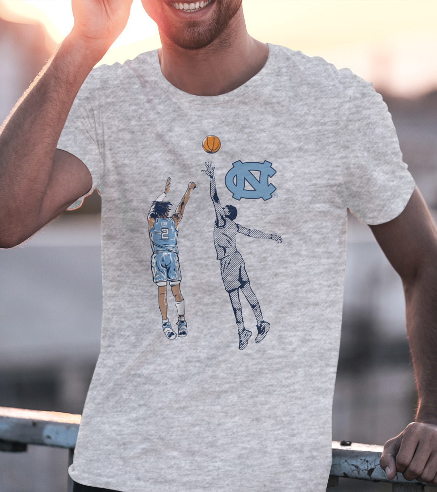 Caleb Love Nothing But Love UNC Basketball Jump Shot Iconic UNC T-Shirt