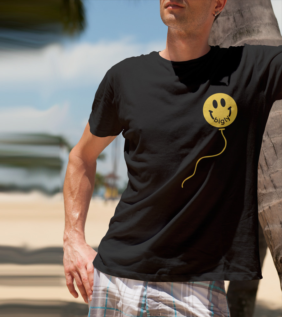 Bigly Smiley Face Balloon T-Shirt