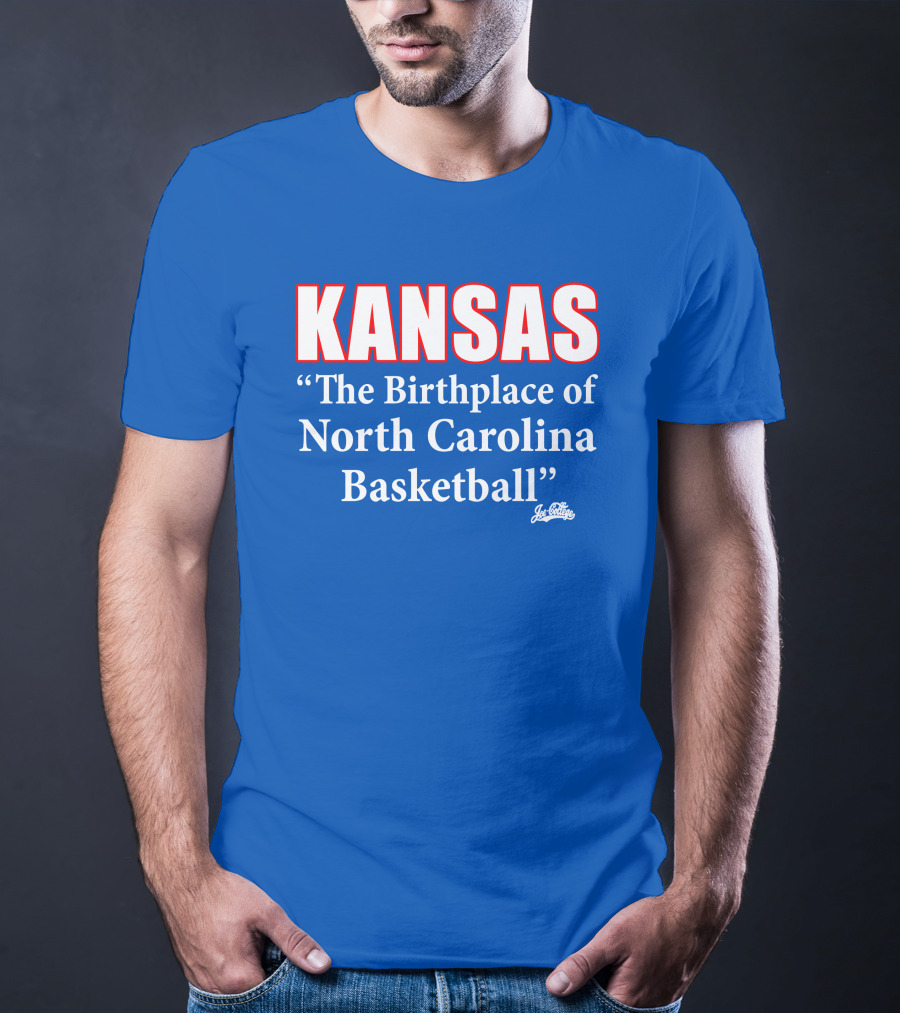 Kansas The Birthplace Of North Carolina Basketball T-Shirt