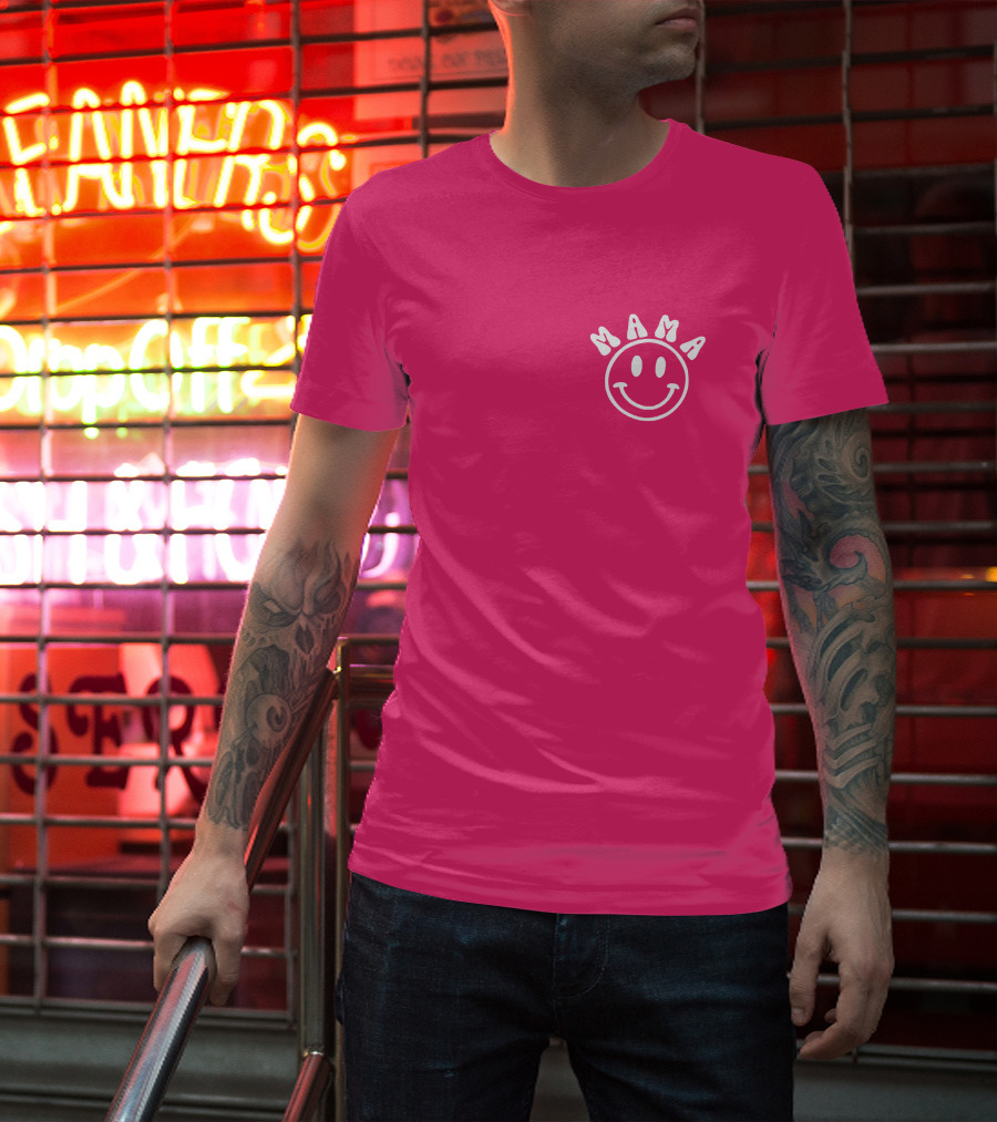 Mama Smiley Face If Your Kid Tries To Bully Mine T-Shirt
