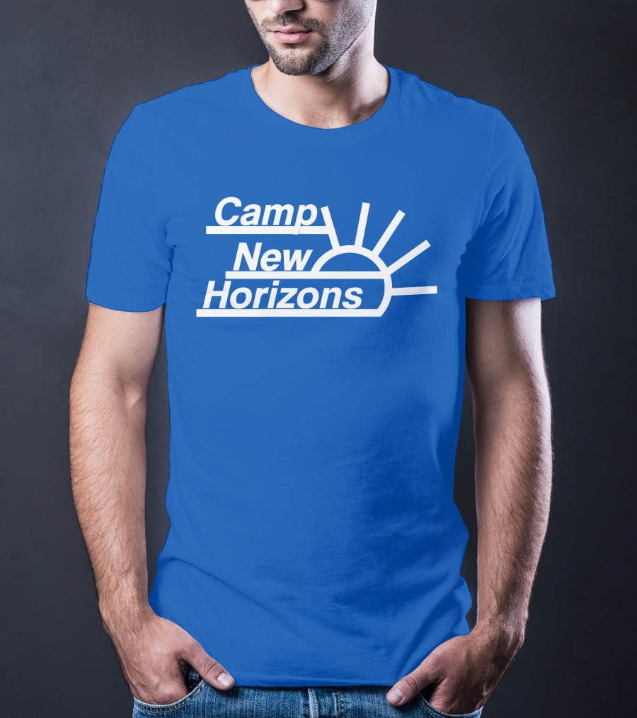 Camp New Horizons Camper Sunrise T-Shirt