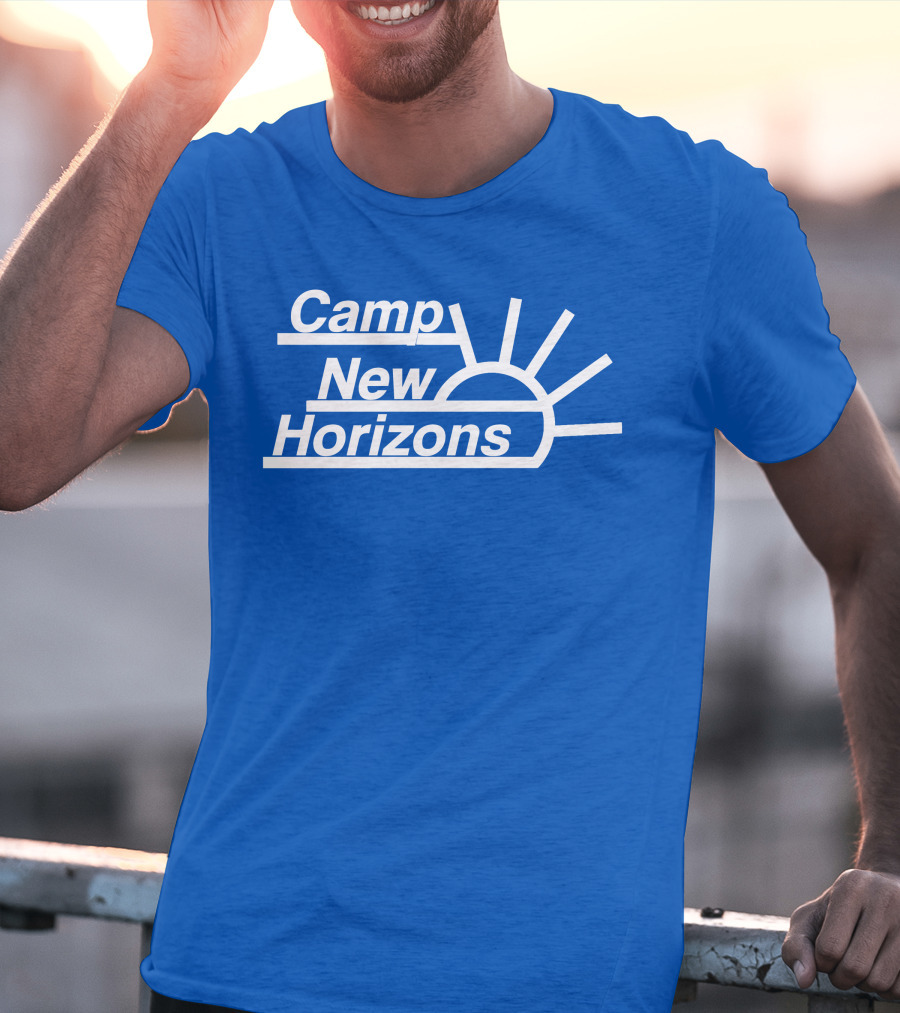 Camp New Horizons Camper Sunrise T-Shirt
