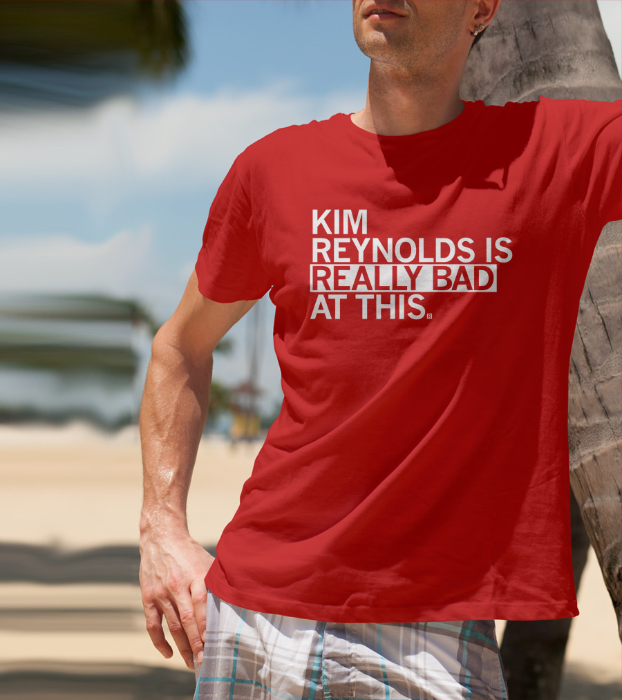 Kim Reynolds Is Really Bad At This T-Shirt