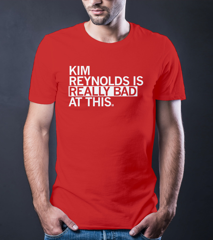 Kim Reynolds Is Really Bad At This T-Shirt