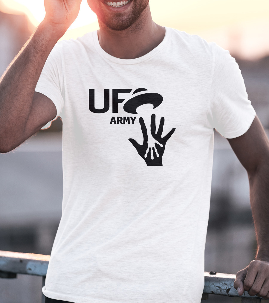 Ufo Army We Honking We Bonking Alien Hands T-Shirt