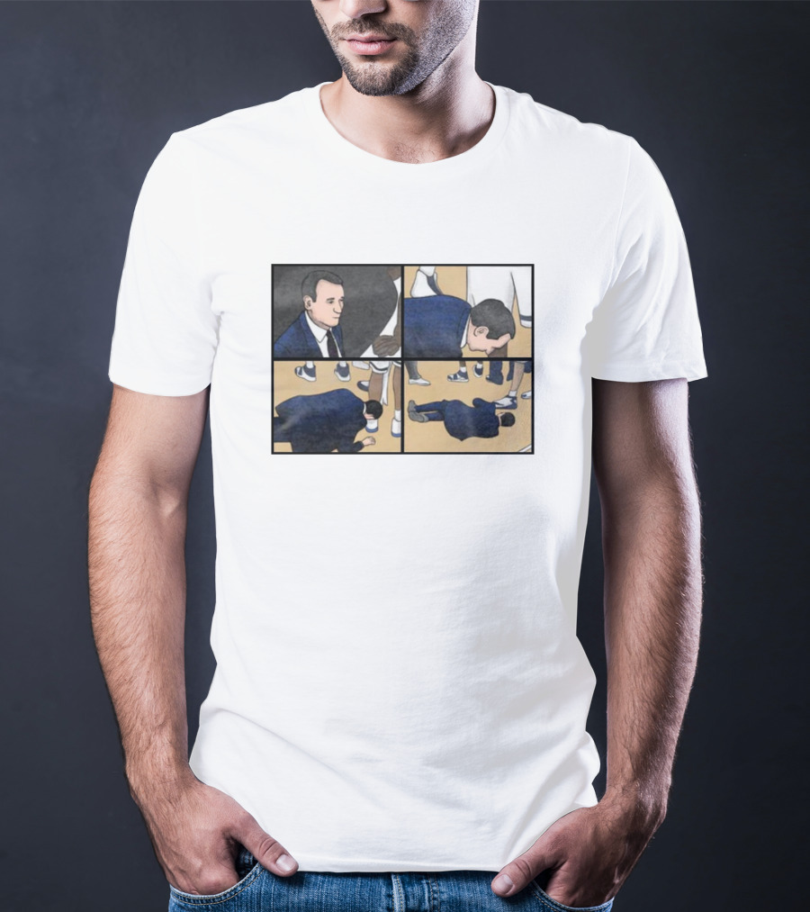 Coach Collapse Meme Comic Panel Sneaker Scene T-Shirt