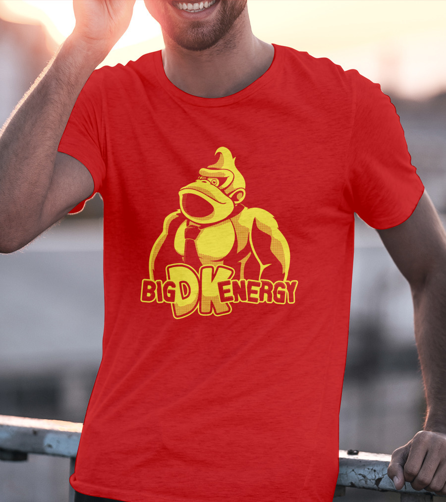 Punch Store Big DK Energy Gorilla Retro Gaming Inspired T-Shirt